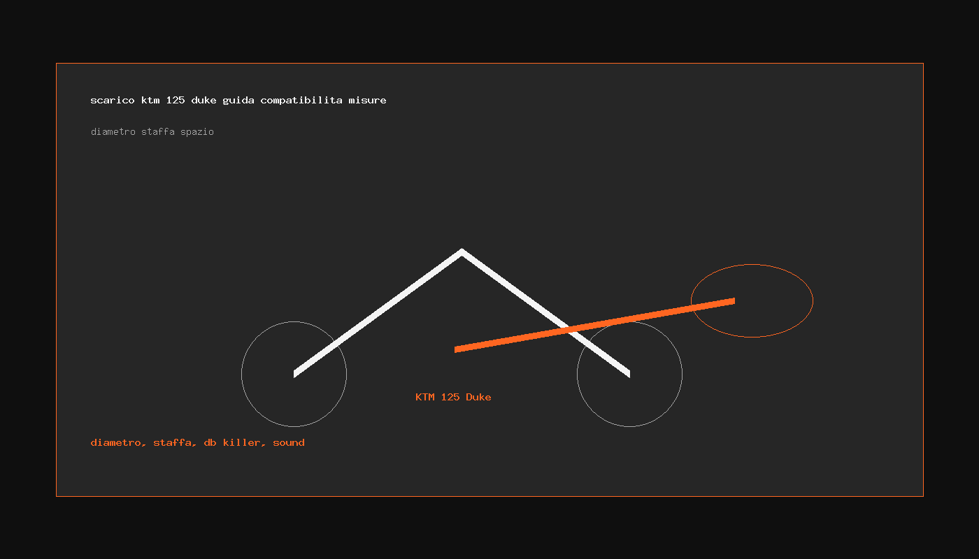 scarico ktm 125 duke guida compatibilita misure e staffa