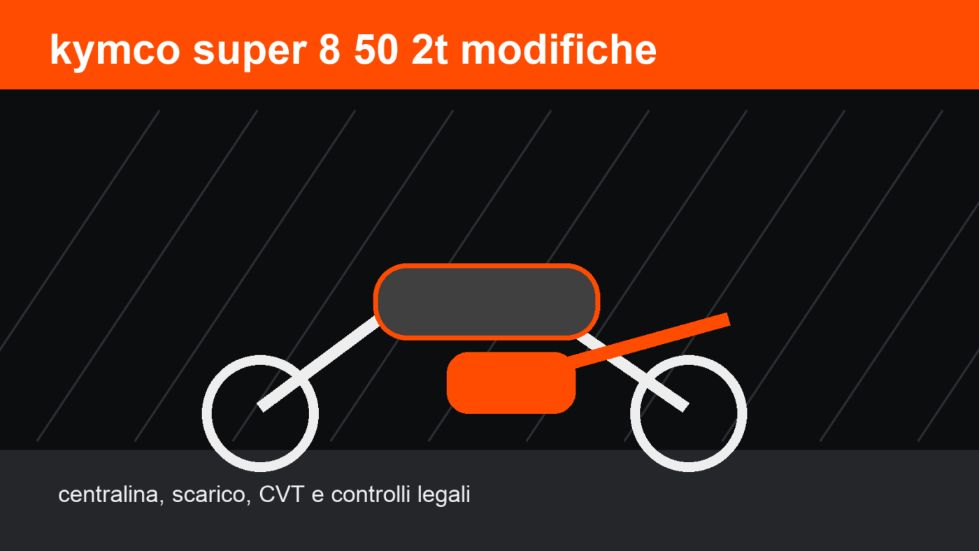 kymco super 8 50 2t modifiche
