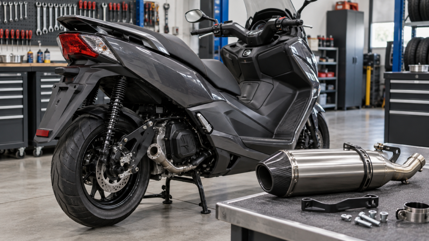 scarico kymco xciting 500
